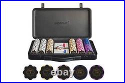 Nash 14 Gram Clay Poker Chips Set for Texas 300 Chips With Numbered Values