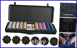 Nash 14 Gram Clay Poker Chips Set for Texas 500 Chips With Numbered Values