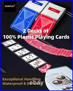 Nash 14 Gram Clay Poker Chips Set for Texas Hold'em, 300 PCS/500PCS, Blank