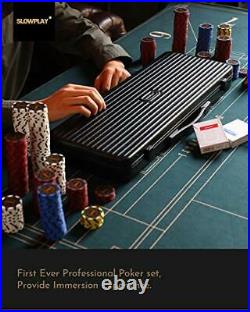 Nash 14 Gram Clay Poker Chips Set for Texas Holdem, 300 PCS/500PCS, Blank Chip