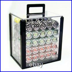 New 1000 Ace Casino Poker Chips Set with Acrylic Case Pick Denominations