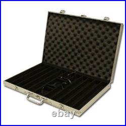 New 1000 High Roller Poker Chips Set with Aluminum Case Pick Denominations