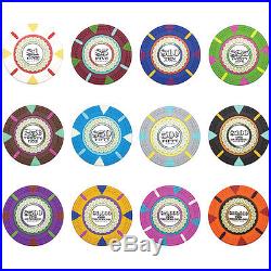 New 1000 The Mint 13.5g Clay Poker Chips Set with Aluminum Case Pick Chips