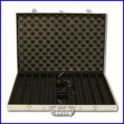 New 1000 Ultimate 14g Clay Poker Chips Set with Aluminum Case Pick Chips