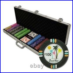 New 600 Desert Heat Poker Chips Set with Aluminum Case Pick Denominations