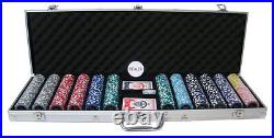 New 600 Eclipse 14g Clay Poker Chips Set with Aluminum Case Pick Chips