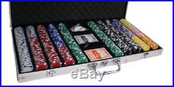 New 750 Diamond Suited 12.5g Clay Poker Chips Set with Aluminum Case Pick Chips
