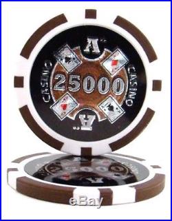 New Bulk Lot of 1000 Ace Casino 14g Clay Poker Chips Pick Denominations