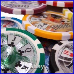New Bulk Lot of 1000 Ben Franklin 14g Clay Poker Chips Pick Denominations