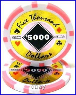 New Bulk Lot of 1000 Black Diamond Poker Chips Pick Denominations