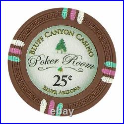 New Bulk Lot of 1000 Bluff Canyon 13.5g Clay Poker Chips Pick Denominations