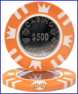 New Bulk Lot of 1000 Coin Inlay 15g Clay Poker Chips Pick Denominations