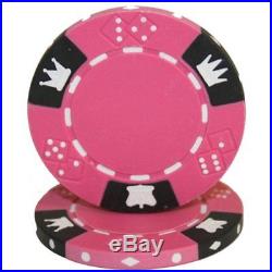 New Bulk Lot of 1000 Crown & Dice 14g Clay Poker Chips Pick Colors