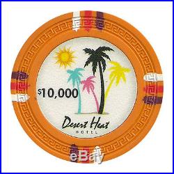 New Bulk Lot of 1000 Desert Heat 13.5g Clay Poker Chips Pick Denominations