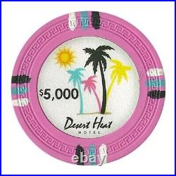 New Bulk Lot of 1000 Desert Heat Poker Chips Pick Denominations