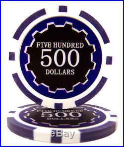 New Bulk Lot of 1000 Eclipse 14g Clay Poker Chips Pick Denominations