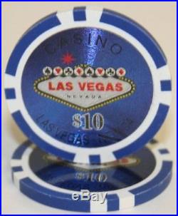New Bulk Lot of 1000 Las Vegas 14g Clay Poker Chips Pick Denominations