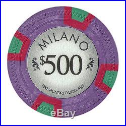 New Bulk Lot of 1000 Milano 10g Clay Poker Chips Pick Denominations