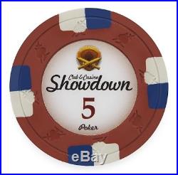 New Bulk Lot of 1000 Showdown 13.5g Clay Poker Chips Pick Denominations