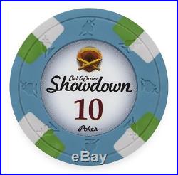 New Bulk Lot of 1000 Showdown 13.5g Clay Poker Chips Pick Denominations