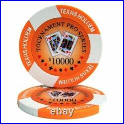 New Bulk Lot of 1000 Tournament Pro Poker Chips Pick Denominations