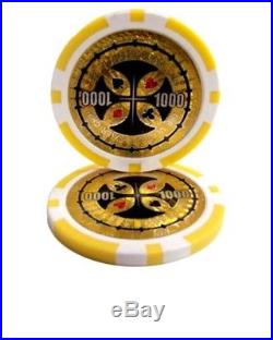 New Bulk Lot of 1000 Ultimate 14g Clay Poker Chips Pick Denominations