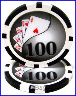 New Bulk Lot of 1000 Yin Yang 13.5g Clay Poker Chips Pick Denominations