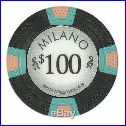 New Bulk Lot of 300 Milano 10g Clay Poker Chips Pick Denominations