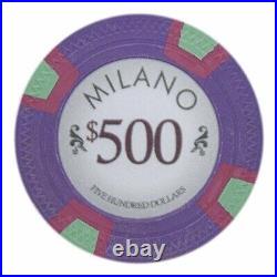 New Bulk Lot of 300 Milano Clay Poker Chips Pick Denominations