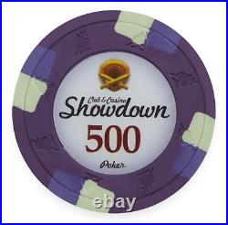 New Bulk Lot of 300 Showdown 13.5g Clay Poker Chips Pick Denominations