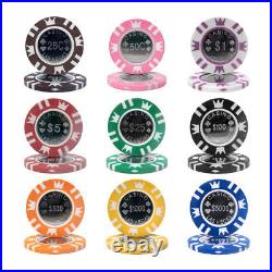 New Bulk Lot of 400 Coin Inlay 15g Clay Poker Chips Pick Denominations