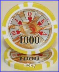New Bulk Lot of 500 Ben Franklin 14g Clay Poker Chips Pick Denominations