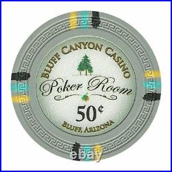 New Bulk Lot of 500 Bluff Canyon 13.5g Clay Poker Chips Pick Denominations