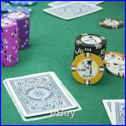 New Bulk Lot of 500 Desert Heat 13.5g Clay Poker Chips Pick Denominations