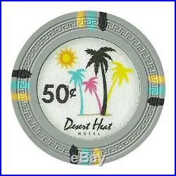New Bulk Lot of 500 Desert Heat 13.5g Clay Poker Chips Pick Denominations