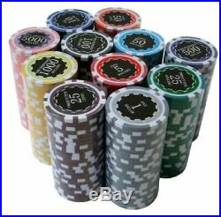 New Bulk Lot of 500 Eclipse 14g Clay Poker Chips Pick Denominations