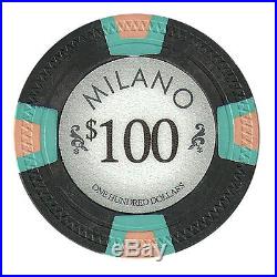 New Bulk Lot of 500 Milano 10g Clay Poker Chips Pick Denominations