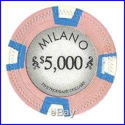 New Bulk Lot of 500 Milano 10g Clay Poker Chips Pick Denominations