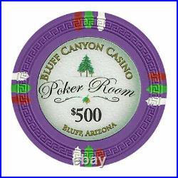 New Bulk Lot of 600 Bluff Canyon Poker Chips Pick Denominations