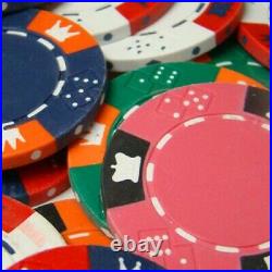 New Bulk Lot of 600 Crown & Dice 14g Clay Poker Chips Pick Colors