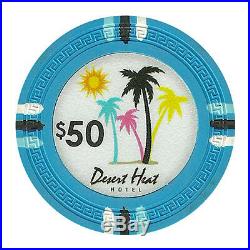 New Bulk Lot of 600 Desert Heat 13.5g Clay Poker Chips Pick Denominations