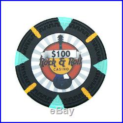 New Bulk Lot of 600 Rock & Roll 13.5g Clay Poker Chips Pick Denominations