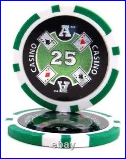 New Bulk Lot of 750 Ace Casino 14g Clay Poker Chips Pick Denominations