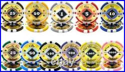 New Bulk Lot of 750 Black Diamond 14g Clay Poker Chips Pick Denominations