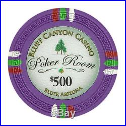 New Bulk Lot of 750 Bluff Canyon 13.5g Clay Poker Chips Pick Denominations