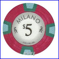 New Bulk Lot of 750 Milano Clay Poker Chips Pick Denominations