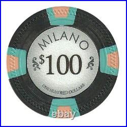 New Bulk Lot of 750 Milano Clay Poker Chips Pick Denominations