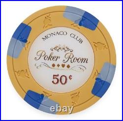 New Bulk Lot of 750 Monaco Club 13.5g Clay Poker Chips Pick Denominations