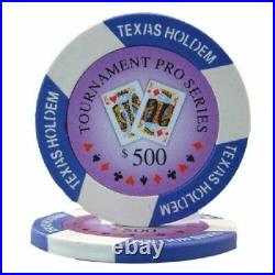 New Bulk Lot of 750 Tournament Pro 11.5g Clay Poker Chips Pick Denominations