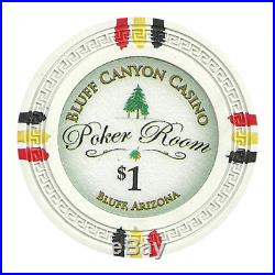 New Bulk Lot of 900 Bluff Canyon 13.5g Clay Poker Chips Pick Denominations